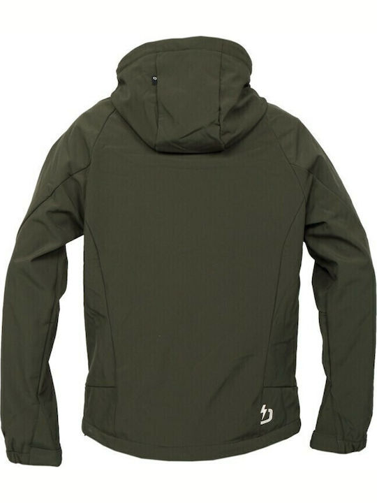 Winter Jacket Softshell Waterproof and Windproof Army Green