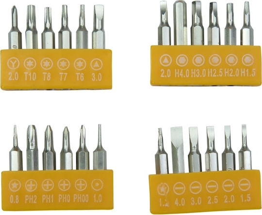 Epica Star Screwdriver with 24 Interchangeable Tips