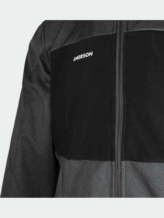 Winter Jacket Softshell Waterproof and Windproof Grey / Black