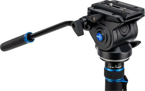Benro Benro MCT38AFS4 Photography & Video Monopod with Flip Locks and S4 Video Head Aluminum with Tripod Base with Hydraulic Head and 4kg Maximum Load