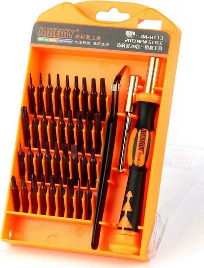 Jakemy Screwdriver with 36 Magnetic Interchangeable Tips