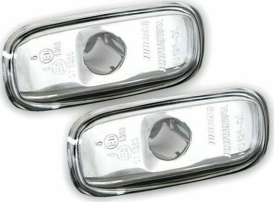 Dectane Φλας για Audi A3 01+ A4 99+ A6 98 01 Chrome 2τμχ