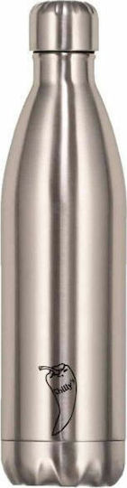 Chilly's Original Μπουκάλι Θερμός Ανοξείδωτο BPA Free 750ml Ασημί