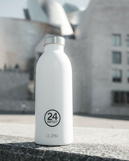 24Bottles Clima Μπουκάλι Θερμός Ανοξείδωτο BPA Free 500ml Ασημί