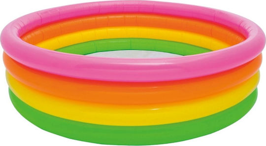 Intex Sunset Glow Children's Round Swimming Pool 780lt Inflatable 168x46cm Sunset Glow