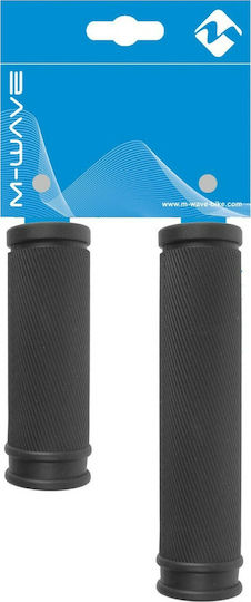 M-Wave Cloud Slick 410213 Χειρολαβές Ποδηλάτου σε Μαύρο Χρώμα 85mm από καουτσούκ