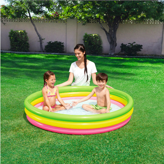Bestway Παιδική Στρογγυλή Πισίνα PVC 211lt Φουσκωτή 152x30εκ.