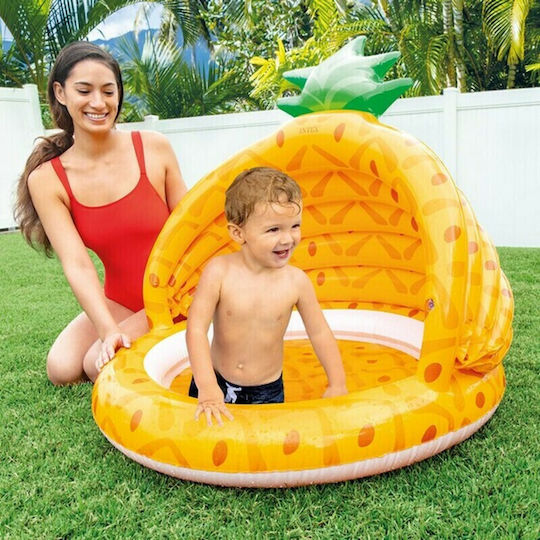 Intex Piscină Rotundă Pentru Copii 45lt Gonflabilă 102x94cm Galbenă