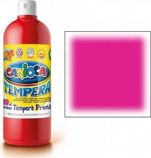 Carioca Tempera Τέμπερα Ζωγραφικής Φούξια σε Μπουκάλι 1000ml