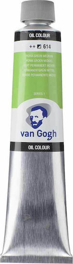 Royal Talens Van Gogh Oil Colour Permanent Green Medium 614 200ml