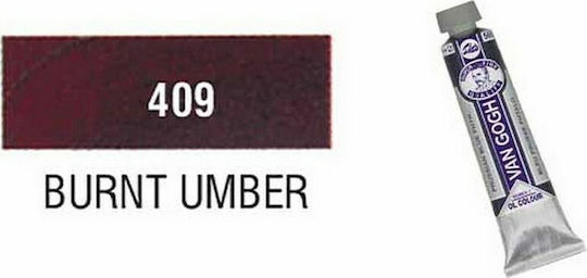 Royal Talens Van Gogh Oil Colour Burnt Umber 409 20ml