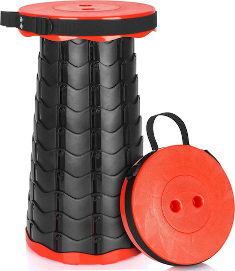 Factory Telescopic Scaun de Plajă Roșu 25x25cm