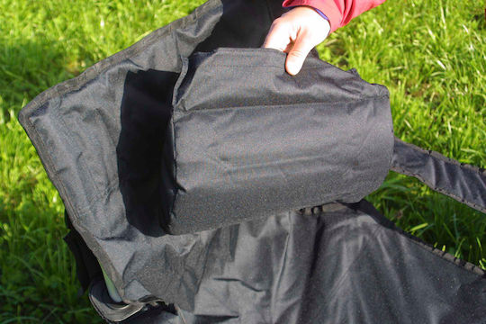 Relags Camping Travelchair Luxus Lounger-Armchair Beach Aluminium Black