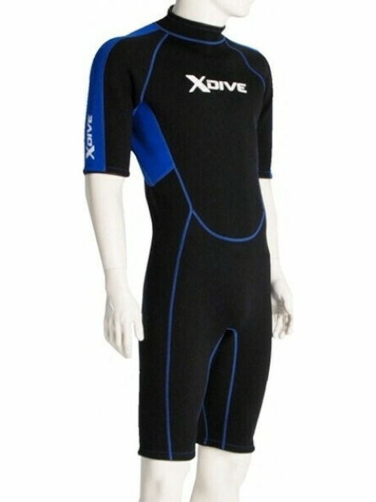 Scuba Force Torre Μονοσόρτς Κατάδυσης Διπλόφοδρο με Φερμουάρ Μαύρο 3mm 64211