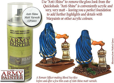 The Army Painter Primer Model Making Paint in Spray Anti-Shine Matt Varnish 400ml CP3003