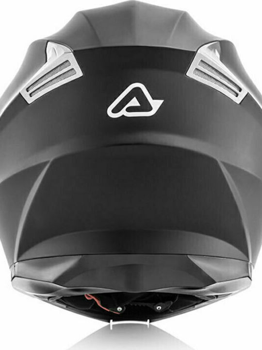 Acerbis Serel Black Matt Motorcycle Helmet Flip-Up ECE 22.05 1550gr with Sunvisor