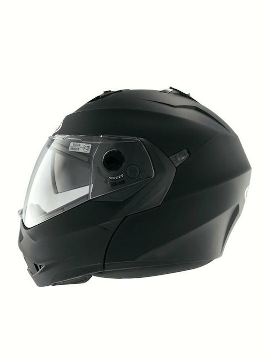 Caberg Duke II Matt Black Κράνος Μηχανής Flip-Up 1550gr με Sunvisor
