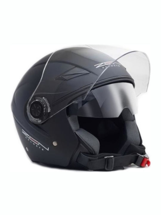 Zen ZN-105 Black Matt Motorradhelm Jet
