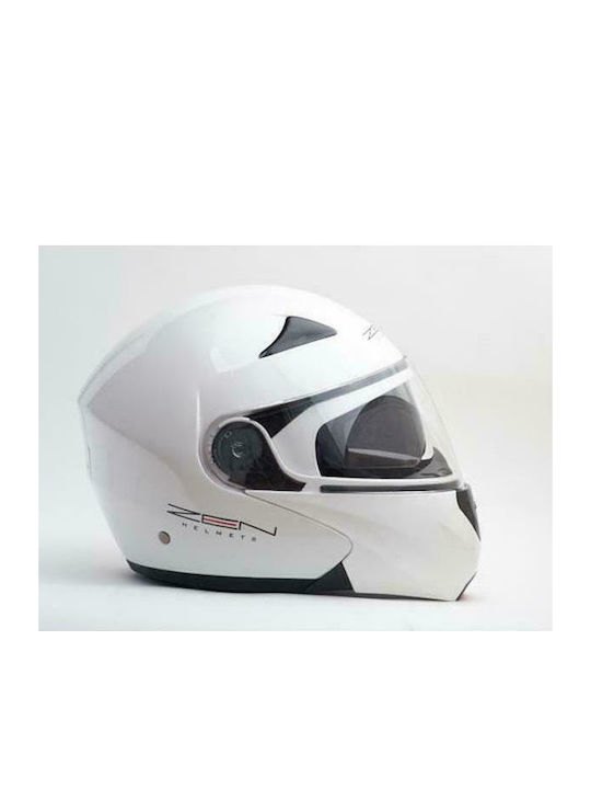 Zen ZN-301 White Κράνος Μηχανής Flip-Up ECE 22.05 1500gr