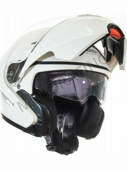 Zen ZN-301 White Κράνος Μηχανής Flip-Up ECE 22.05 1500gr