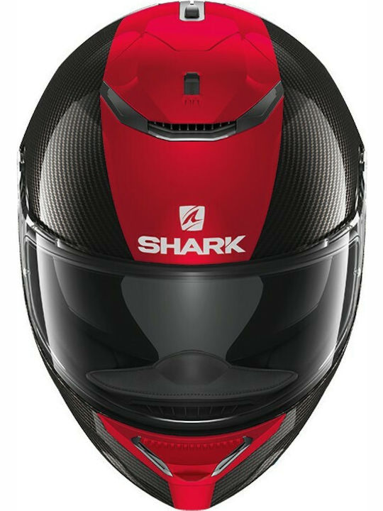 Shark Spartan Carbon Skin 1.2 Carbon/Red/Red Motorradhelm Volles Gesicht ECE 22.05 1290gr HE3400DRR