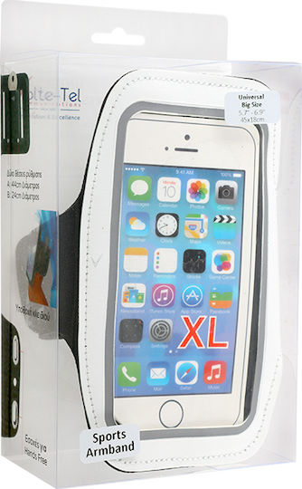 Volte-Tel Sports Armband Luminus Arm Band up to 6.9" White