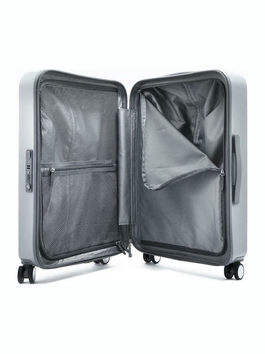 Nava Design Outline Valiză De Călătorie Medie Dură Argintie Cu 4 Roți Înălțime 65 Cm