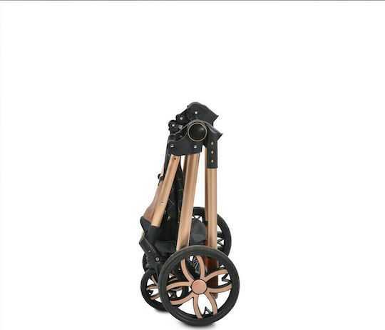 Cangaroo Alma Adjustable 3 in 1 Baby Stroller Suitable for Newborn Dark Grey 7.5kg