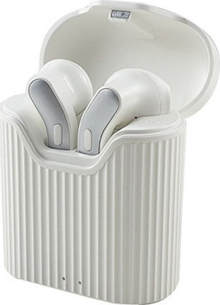 Moxom MX-WL29 TWS Earbud Bluetooth Handsfree Ακουστικά με Θήκη Φόρτισης Λευκά