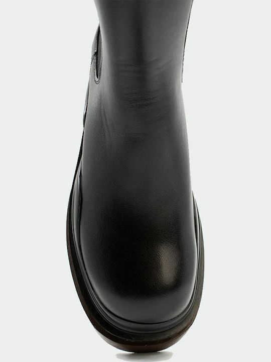 Women's Chelsea Boots with Medium Heel Black