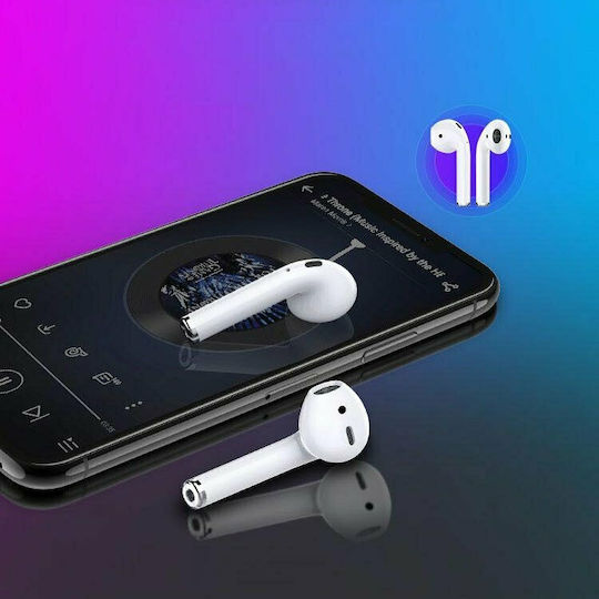 Proda Airplus PD-BT400 Ohrstöpsel Bluetooth-Freisprecheinrichtung Kopfhörer mit Ladeetui Weiß