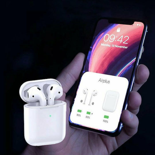 Proda Airplus PD-BT400 Ohrstöpsel Bluetooth-Freisprecheinrichtung Kopfhörer mit Ladeetui Weiß