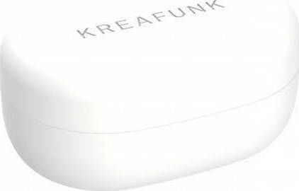Kreafunk aBEAN In-ear Bluetooth Handsfree Ακουστικά με Θήκη Φόρτισης Λευκά