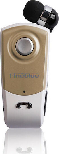 Fineblue F960 In-ear Bluetooth Handsfree Ακουστικό Πέτου Χρυσό