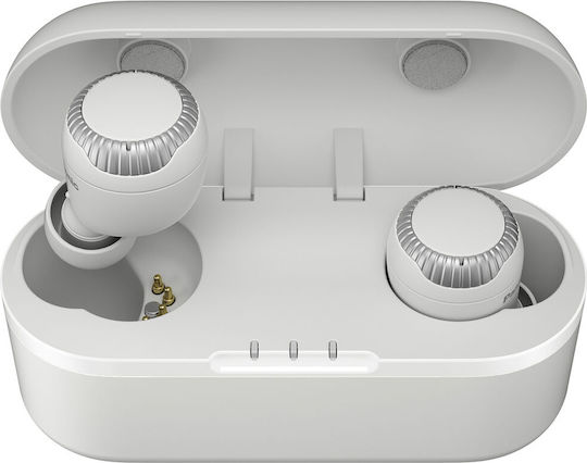 Panasonic RZ-S300WE In-Ear Bluetooth-Freisprecheinrichtung Kopfhörer mit Schweißresistenz und Ladeetui Weiß