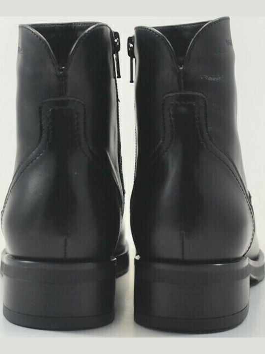 Leather Women's Ankle Boots Black