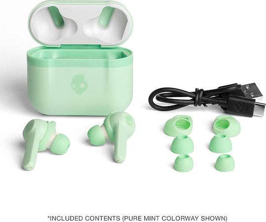 Skullcandy Indy Evo In-ear Bluetooth Handsfree Earphones with Charging Case Pure Mint