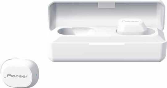 Pioneer SE-C5TW In-ear Bluetooth Handsfree Ακουστικά με Αντοχή στον Ιδρώτα και Θήκη Φόρτισης Λευκά