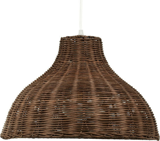 GloboStar Mayotte Pendant Light Brown Bell with Socket E27 42x42x28cm