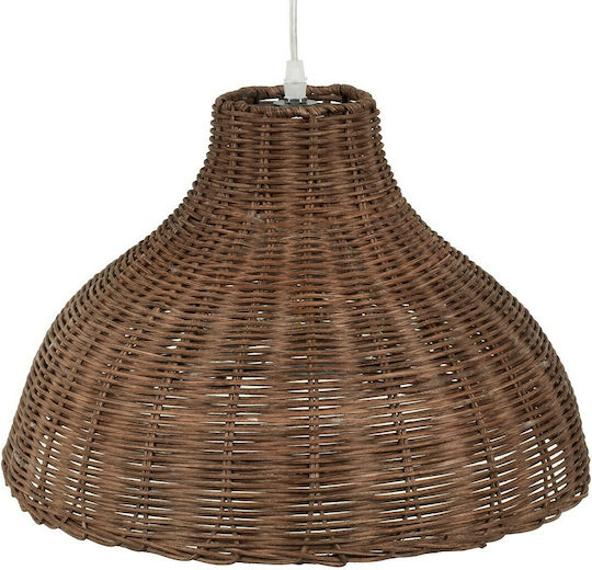 GloboStar Mayotte Pendant Light Brown Bell with Socket E27 42x42x28cm