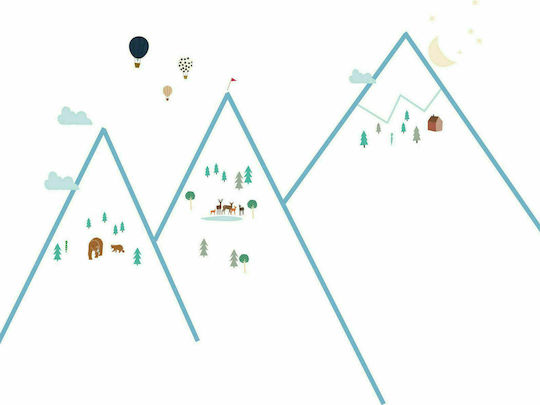 Mimi'lou Детска стикерна за стена Стена Easy Mountains