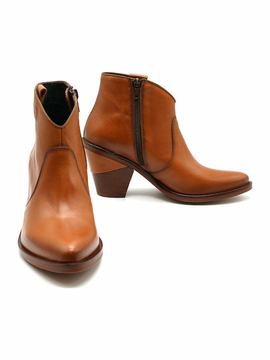 Damen Cowboy-Stiefeletten Tabac Braun