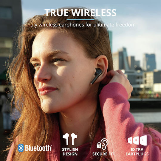 Trust Nika Touch In-ear Bluetooth Handsfree Earphones with Charging Case Black