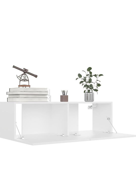 Living Room TV Unit Λευκό L100xW30xH30cm