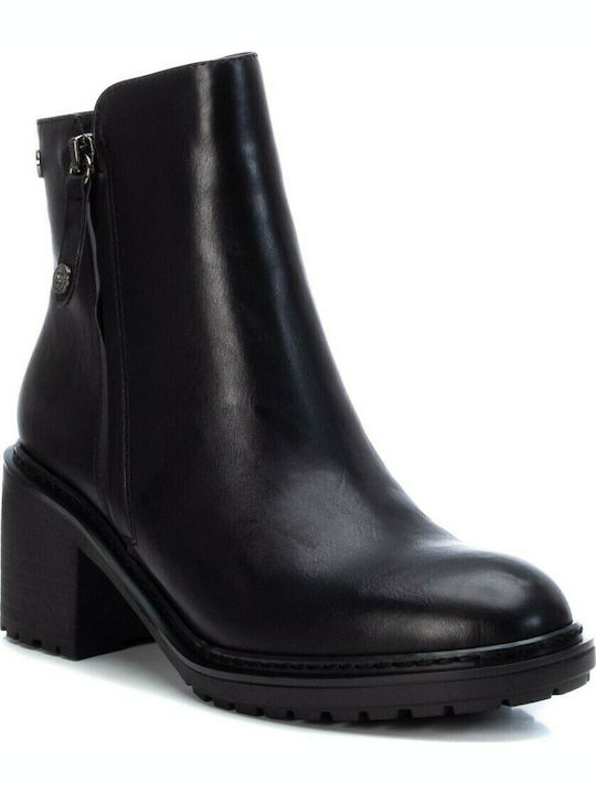 Xti Women's Ankle Boots with Medium Heel Black