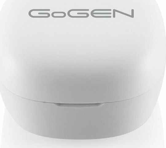 GoGEN Buddies In ear Bluetooth хендсфри Слушалки с Устойчивост на Пот и Кутийка за Зареждане Бял