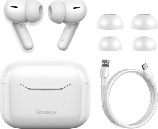 Baseus SIMU S1 Pro In-ear Bluetooth Handsfree Earphones with Charging Case White