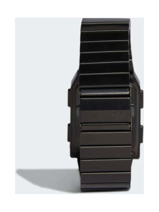 adidas Archive M3 Ψηφιακό Ανδρικό Ρολόι 36mm Μπαταρίας με Μαύρο Μεταλλικό Μπρασελέ