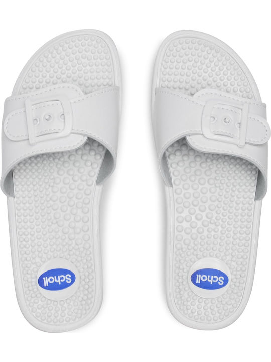 Massage Women's Flat Sandals Anatomic in White Color