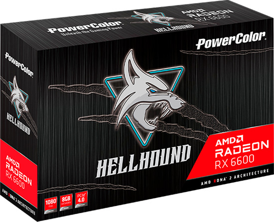 【動作確認済】PoweColor Radeon RX 6600 HELLHOUN PowerColor Hellhound AMD Radeon RX 6600XT 8GB GDDR6 Video Card